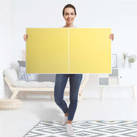 Folie für Möbel Gelb Light - IKEA Besta Regal Quer 2 Türen - Folie