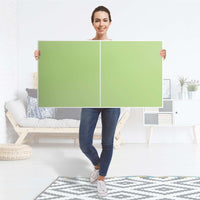 Folie für Möbel Hellgrün Light - IKEA Besta Regal Quer 2 Türen - Folie