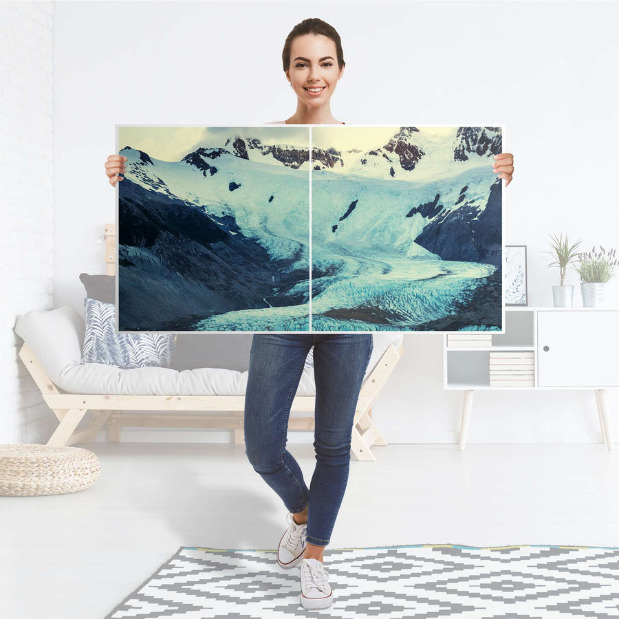 Folie für Möbel Patagonia - IKEA Besta Regal Quer 2 Türen - Folie