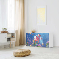 Folie für Möbel Bubbles - IKEA Besta Regal Quer 2 Türen - Kinderzimmer
