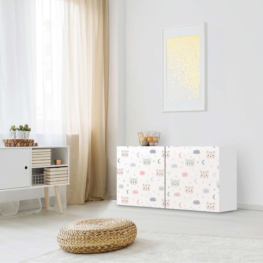 Folie für Möbel Sweet Dreams - IKEA Besta Regal Quer 2 Türen - Kinderzimmer