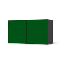Folie für Möbel Grün Dark - IKEA Besta Regal Quer 2 Türen - schwarz