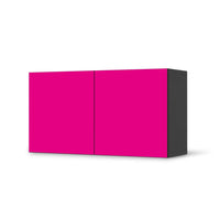 Folie für Möbel Pink Dark - IKEA Besta Regal Quer 2 Türen - schwarz