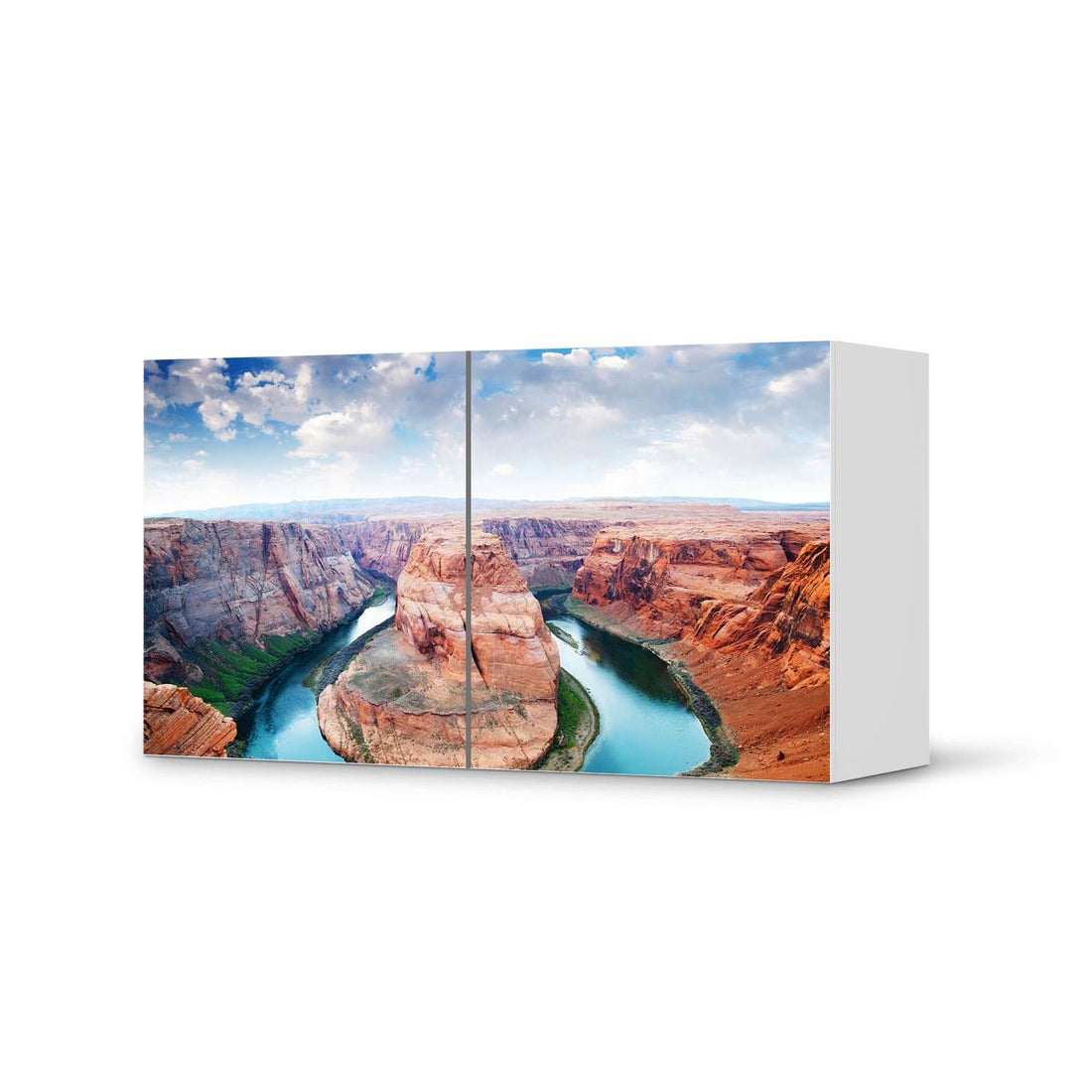 Folie für Möbel Grand Canyon - IKEA Besta Regal Quer 2 Türen  - weiss