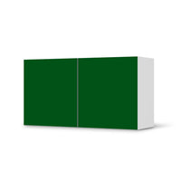 Folie für Möbel Grün Dark - IKEA Besta Regal Quer 2 Türen  - weiss