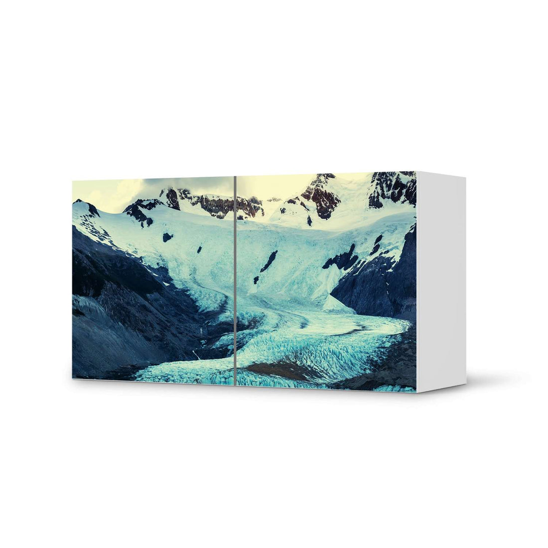 Folie für Möbel Patagonia - IKEA Besta Regal Quer 2 Türen  - weiss