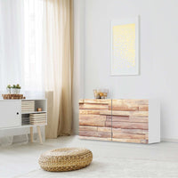 Folie für Möbel Artwood - IKEA Besta Regal Quer 2 Türen - Wohnzimmer