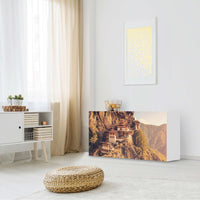 Folie für Möbel Bhutans Paradise - IKEA Besta Regal Quer 2 Türen - Wohnzimmer