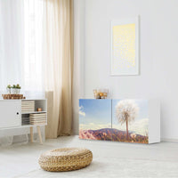 Folie für Möbel Dandelion - IKEA Besta Regal Quer 2 Türen - Wohnzimmer