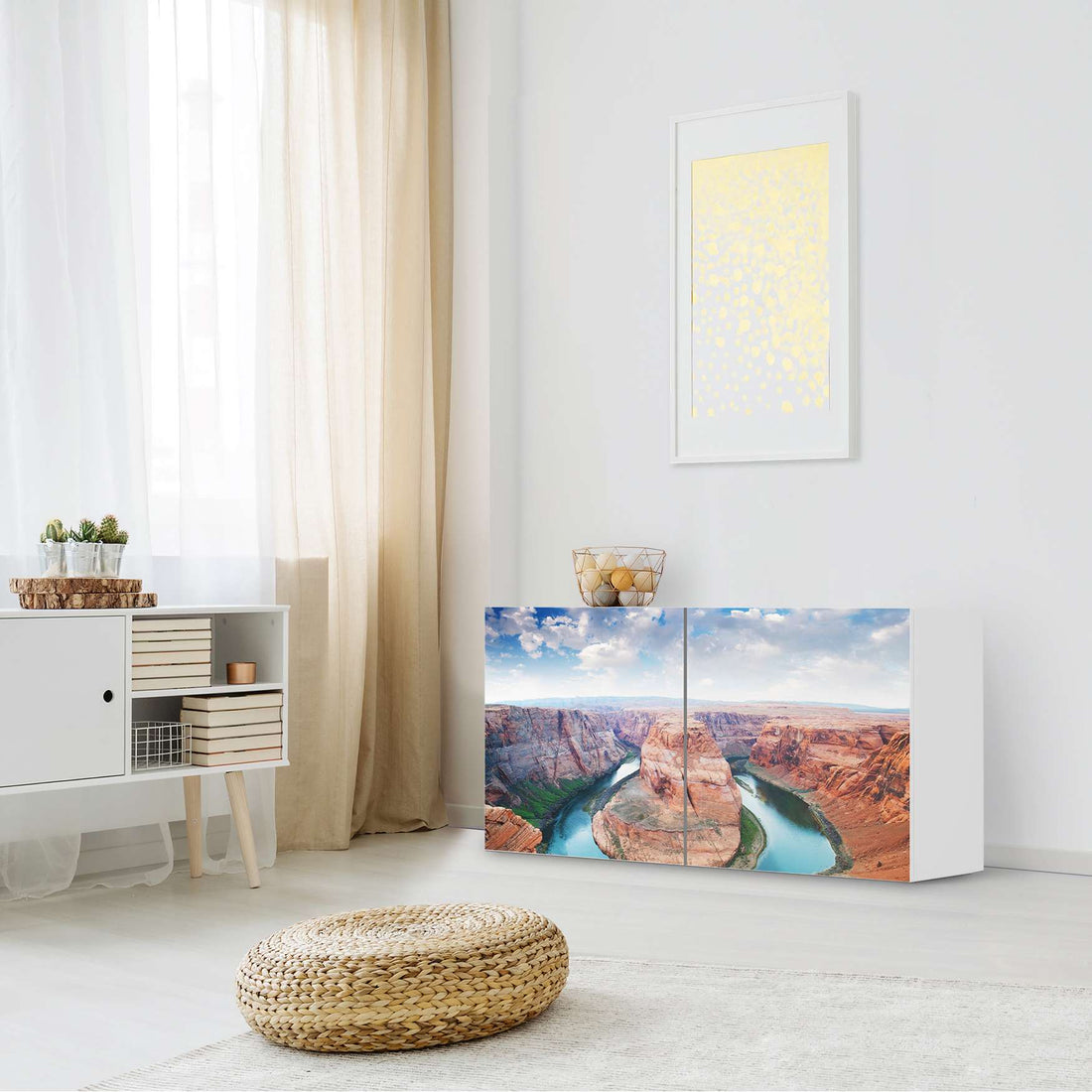 Folie für Möbel Grand Canyon - IKEA Besta Regal Quer 2 Türen - Wohnzimmer