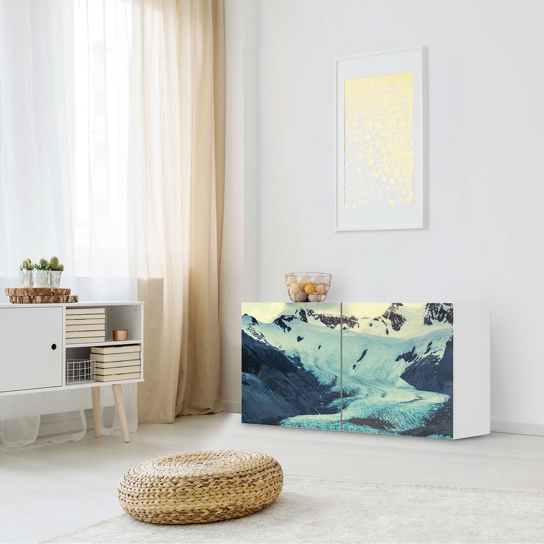 Folie für Möbel Patagonia - IKEA Besta Regal Quer 2 Türen - Wohnzimmer