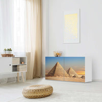 Folie für Möbel Pyramids - IKEA Besta Regal Quer 2 Türen - Wohnzimmer