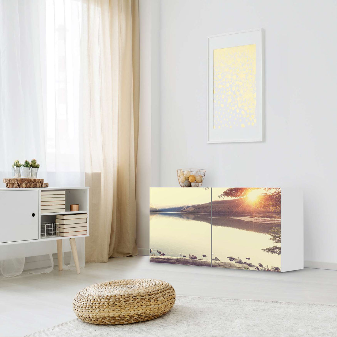 Folie für Möbel Seaside Dreams - IKEA Besta Regal Quer 2 Türen - Wohnzimmer
