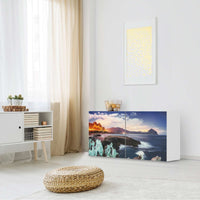 Folie für Möbel Seaside - IKEA Besta Regal Quer 2 Türen - Wohnzimmer