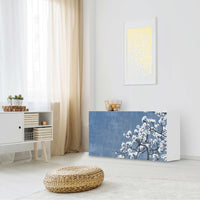 Folie für Möbel Spring Tree - IKEA Besta Regal Quer 2 Türen - Wohnzimmer