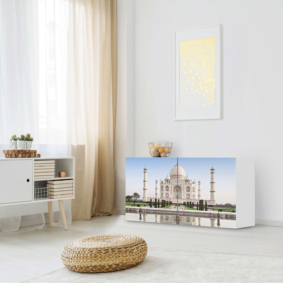 Folie für Möbel Taj Mahal - IKEA Besta Regal Quer 2 Türen - Wohnzimmer