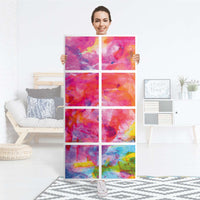 Folie für Möbel Abstract Watercolor - IKEA Kallax Regal 8 Türen - Folie