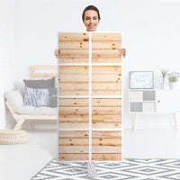 Folie für Möbel Bright Planks - IKEA Kallax Regal 8 Türen - Folie