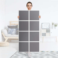 Folie für Möbel Grau Light - IKEA Kallax Regal 8 Türen - Folie