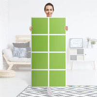Folie für Möbel Hellgrün Dark - IKEA Kallax Regal 8 Türen - Folie