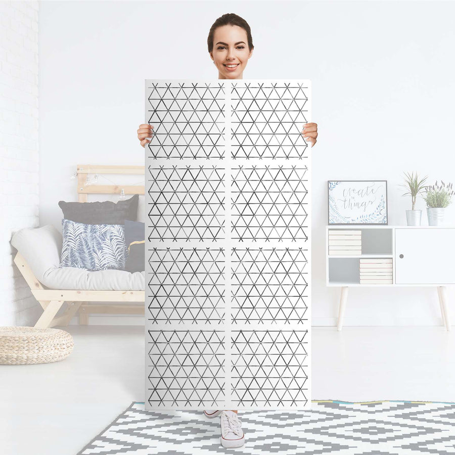 Folie für Möbel Mediana - IKEA Kallax Regal 8 Türen - Folie