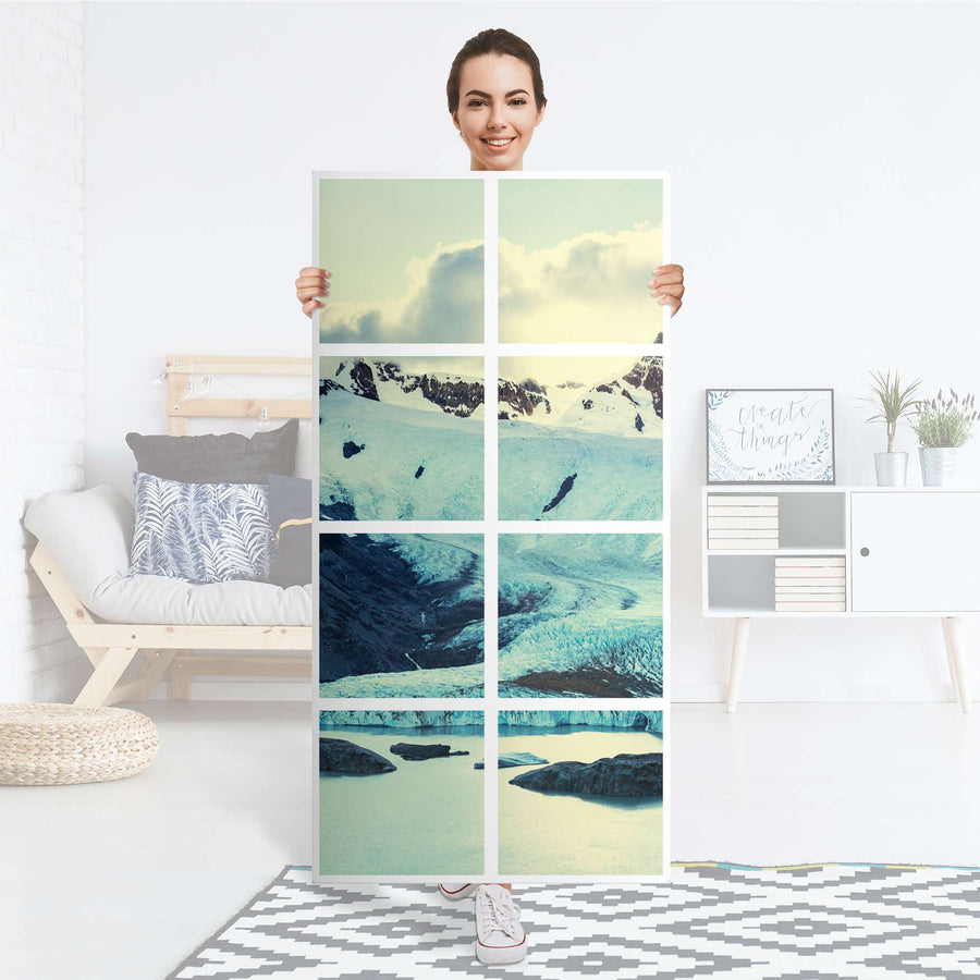 Folie für Möbel Patagonia - IKEA Kallax Regal 8 Türen - Folie