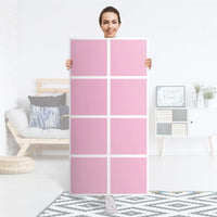 Folie für Möbel Pink Light - IKEA Kallax Regal 8 Türen - Folie