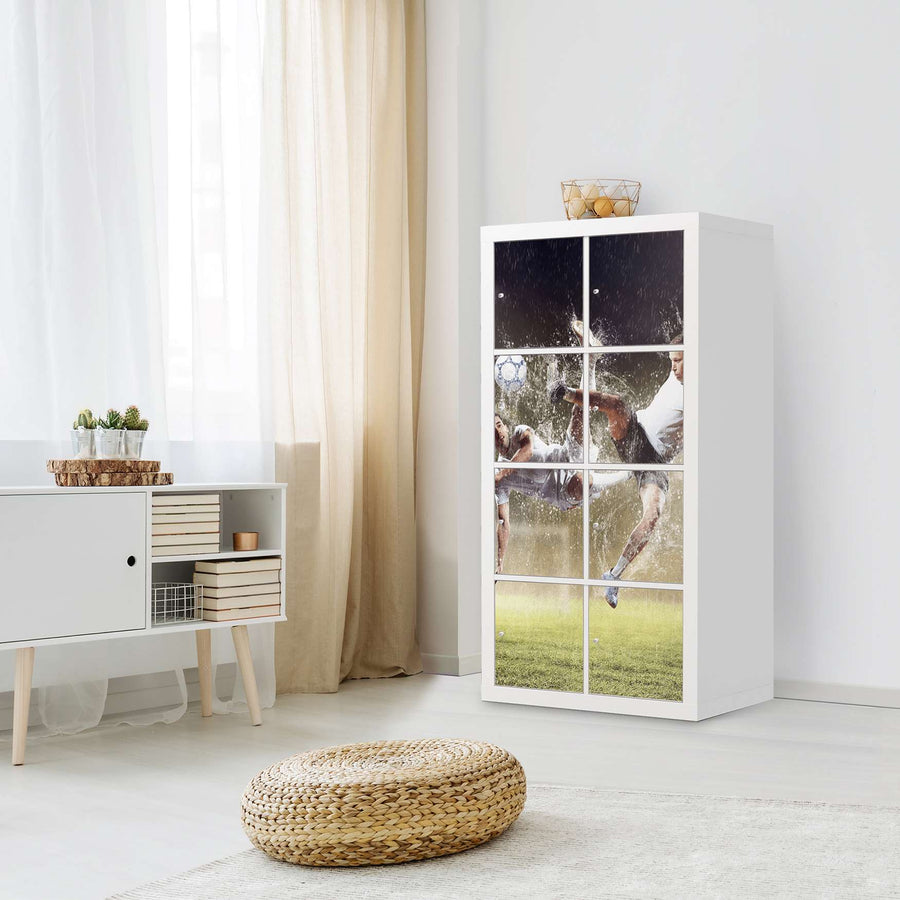 Folie für Möbel Soccer - IKEA Kallax Regal 8 Türen - Kinderzimmer