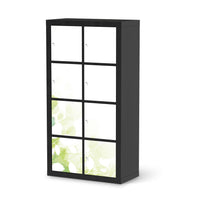 Folie für Möbel Flower Light - IKEA Kallax Regal 8 Türen - schwarz