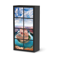 Folie für Möbel Grand Canyon - IKEA Kallax Regal 8 Türen - schwarz