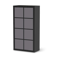 Folie für Möbel Grau Light - IKEA Kallax Regal 8 Türen - schwarz