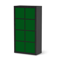 Folie für Möbel Grün Dark - IKEA Kallax Regal 8 Türen - schwarz