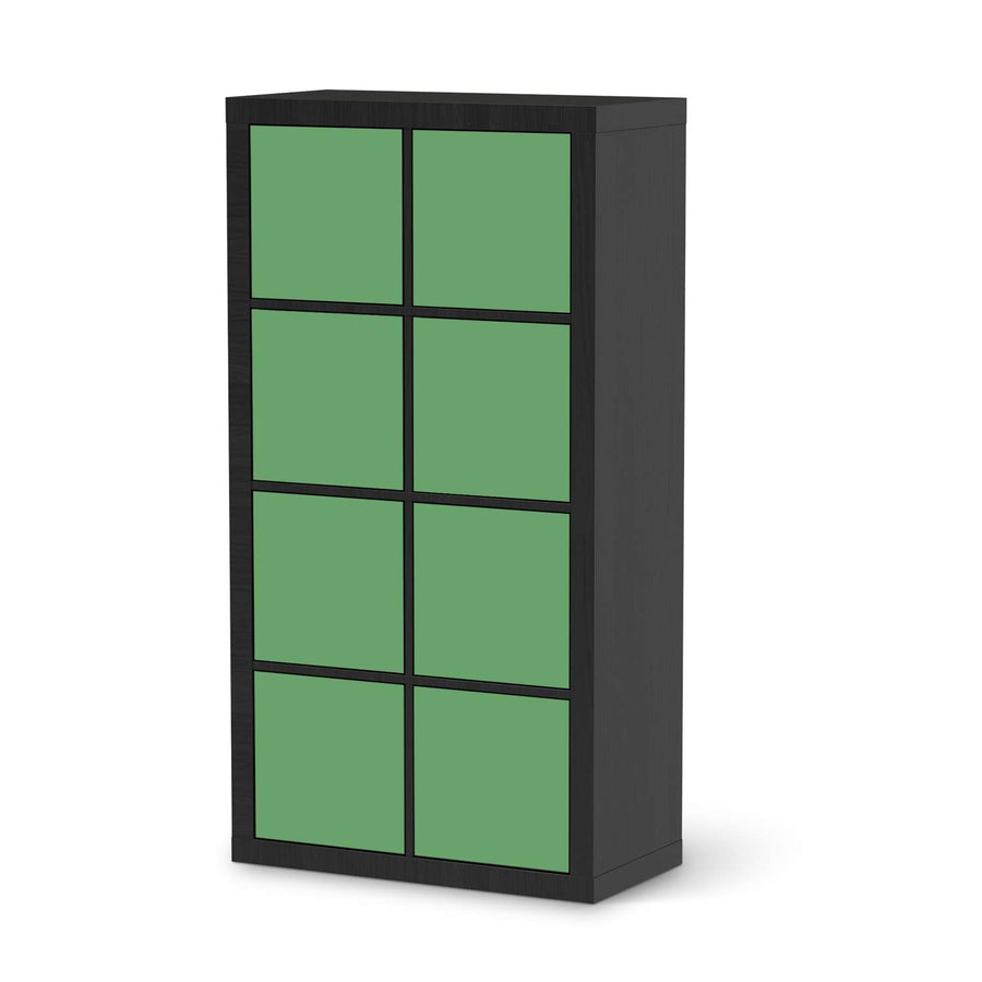 Folie für Möbel Grün Light - IKEA Kallax Regal 8 Türen - schwarz