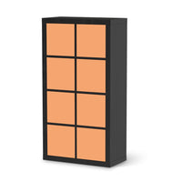 Folie für Möbel Orange Light - IKEA Kallax Regal 8 Türen - schwarz