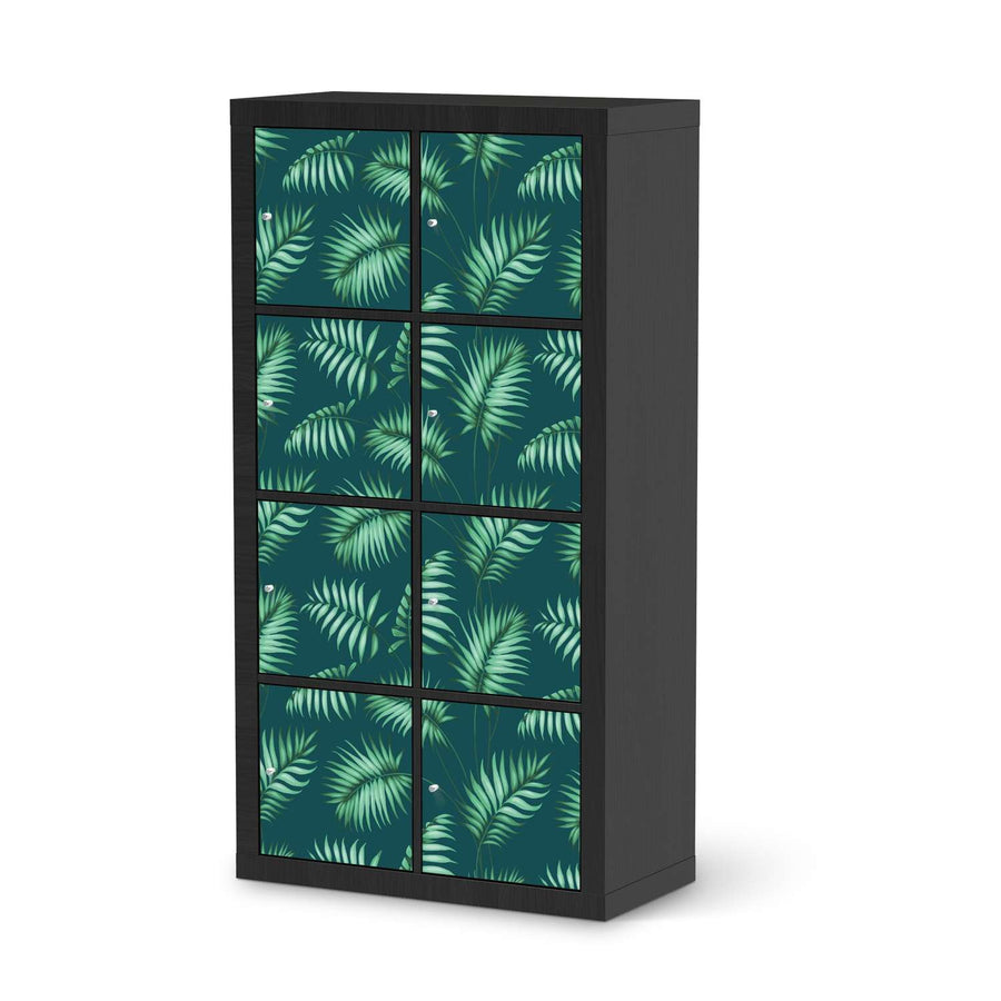 Folie für Möbel Palmel No.5 - IKEA Kallax Regal 8 Türen - schwarz