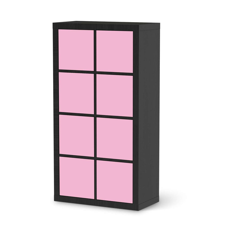 Folie für Möbel Pink Light - IKEA Kallax Regal 8 Türen - schwarz