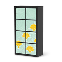 Folie für Möbel Spring - IKEA Kallax Regal 8 Türen - schwarz