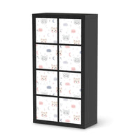 Folie für Möbel Sweet Dreams - IKEA Kallax Regal 8 Türen - schwarz