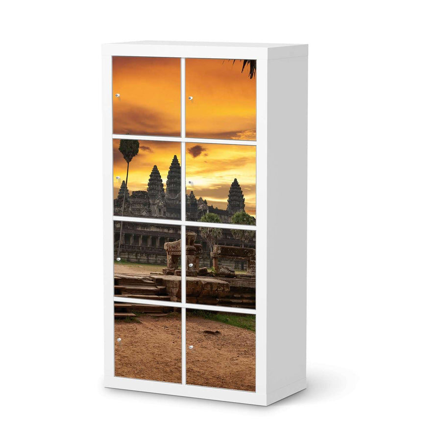 Folie für Möbel Angkor Wat - IKEA Kallax Regal 8 Türen  - weiss