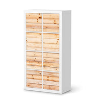 Folie für Möbel Bright Planks - IKEA Kallax Regal 8 Türen  - weiss