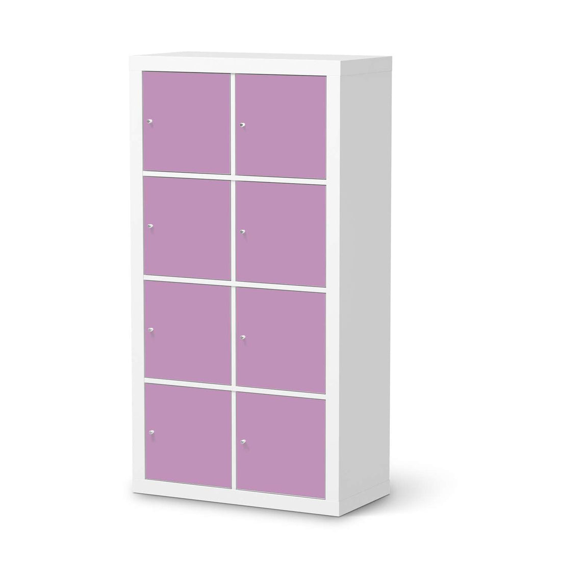 Folie für Möbel Flieder Light - IKEA Kallax Regal 8 Türen  - weiss