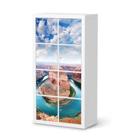 Folie für Möbel Grand Canyon - IKEA Kallax Regal 8 Türen  - weiss