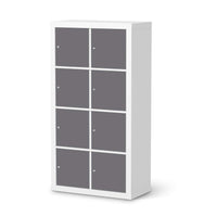 Folie für Möbel Grau Light - IKEA Kallax Regal 8 Türen  - weiss