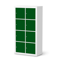Folie für Möbel Grün Dark - IKEA Kallax Regal 8 Türen  - weiss