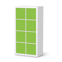 Folie für Möbel Hellgrün Dark - IKEA Kallax Regal 8 Türen  - weiss