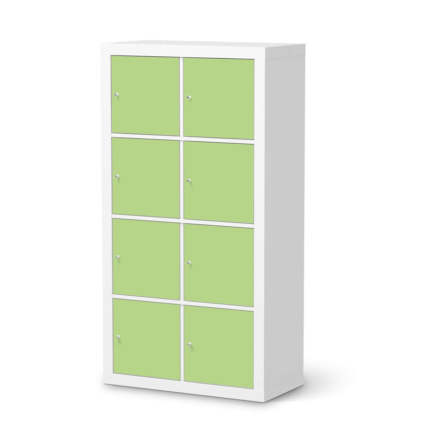 Folie für Möbel Hellgrün Light - IKEA Kallax Regal 8 Türen  - weiss