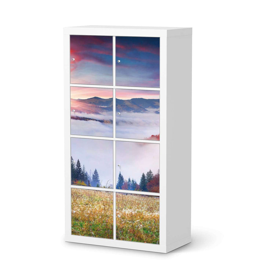 Folie für Möbel Herbstwald - IKEA Kallax Regal 8 Türen  - weiss