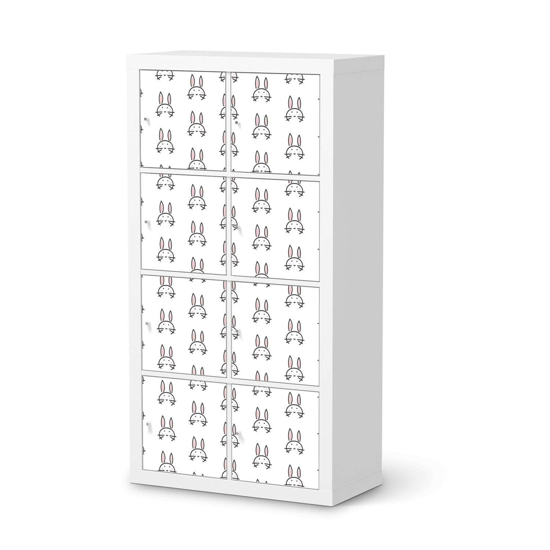 Folie für Möbel Hoppel - IKEA Kallax Regal 8 Türen  - weiss
