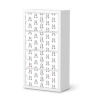 Folie für Möbel Hoppel - IKEA Kallax Regal 8 Türen  - weiss