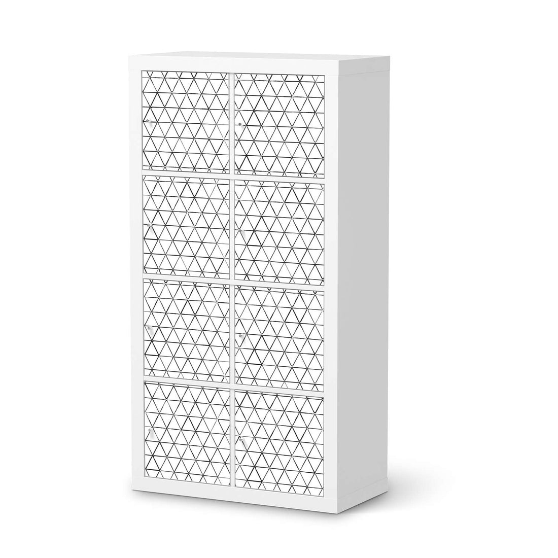 Folie für Möbel Mediana - IKEA Kallax Regal 8 Türen  - weiss